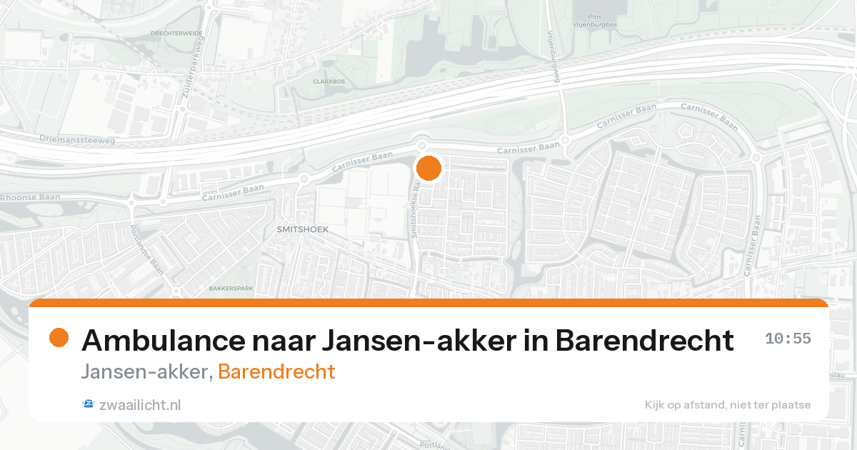 Ambulance naar Jansen-akker in Barendrecht — 15 aug 2026