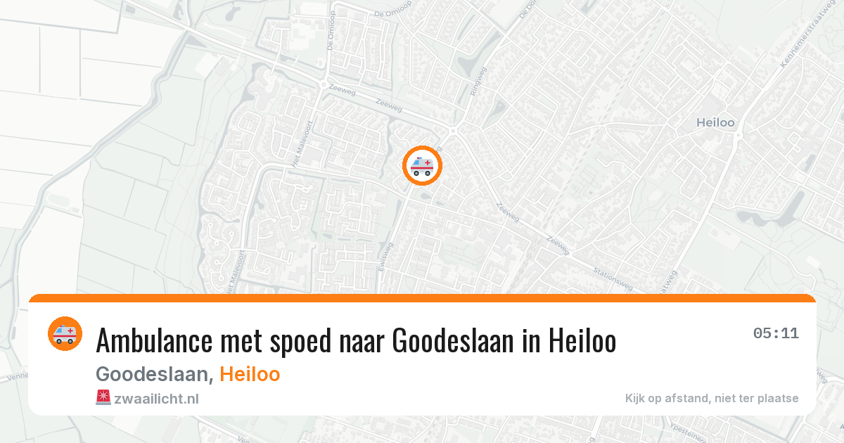 Ambulance met spoed naar Goodeslaan in Heiloo — 3 mei 2026