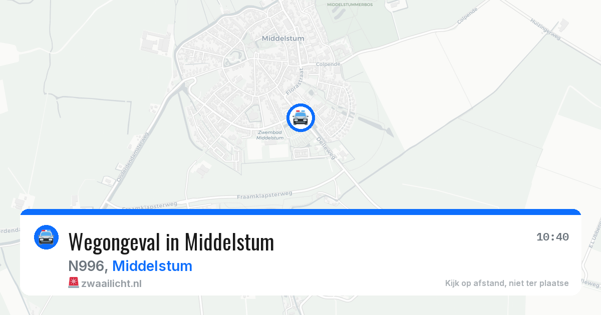 Wegongeval in Middelstum — 19 jan 2026
