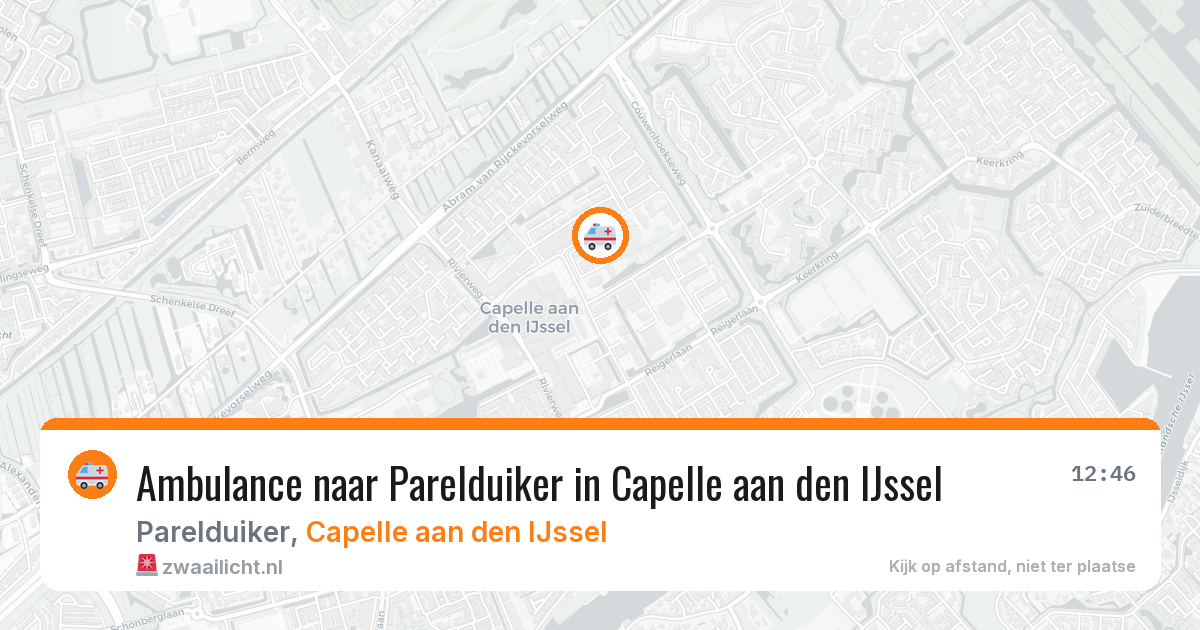 Ambulance naar Parelduiker in Capelle aan den IJssel — 22 jun 2026