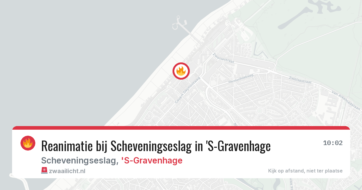 Reanimatie bij Scheveningseslag in 'S-Gravenhage — 28 apr 2026