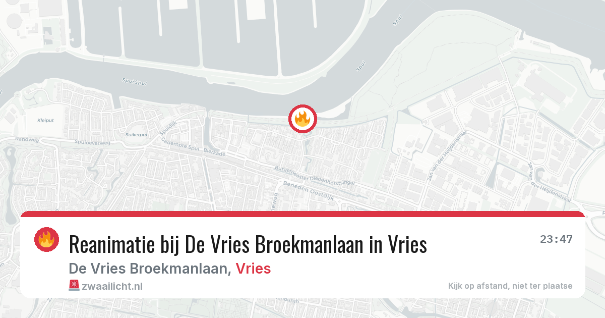 Reanimatie bij De Vries Broekmanlaan in Vries — 24 jan 2026
