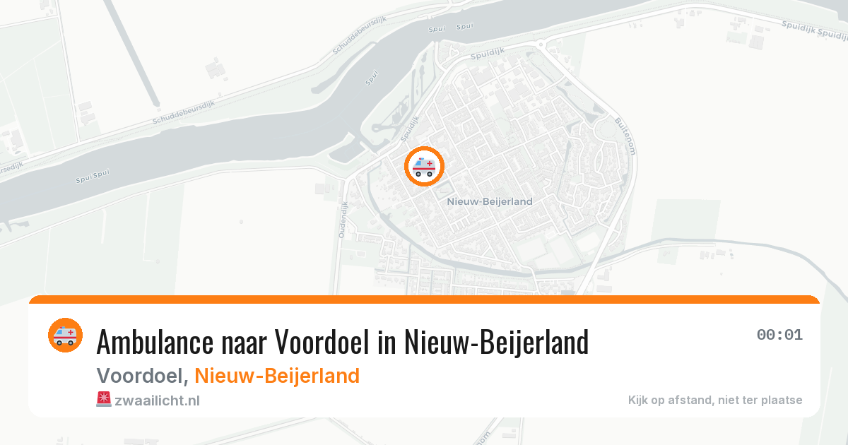 Ambulance naar Voordoel in Nieuw-Beijerland — 28 jan 2026
