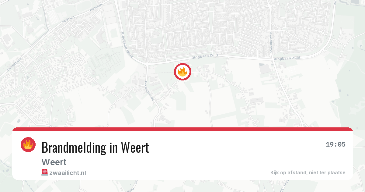 Brandmelding in Weert — 8 aug 2026