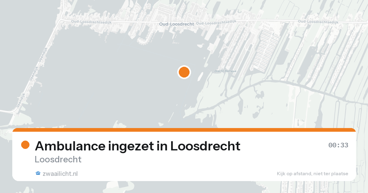 Ambulance ingezet in Loosdrecht — 15 aug 2026