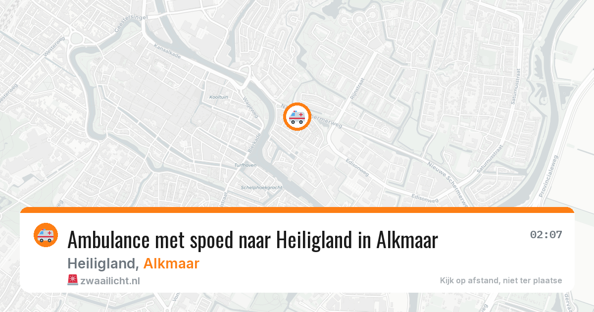 Ambulance met spoed naar Heiligland in Alkmaar — 20 mei 2026