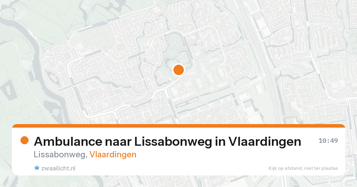 Ambulance naar Lissabonweg in Vlaardingen — 23 aug 2026