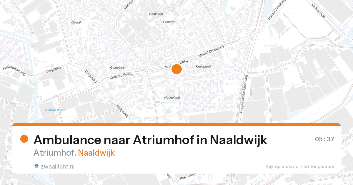Ambulance naar Atriumhof in Naaldwijk — 27 aug 2026