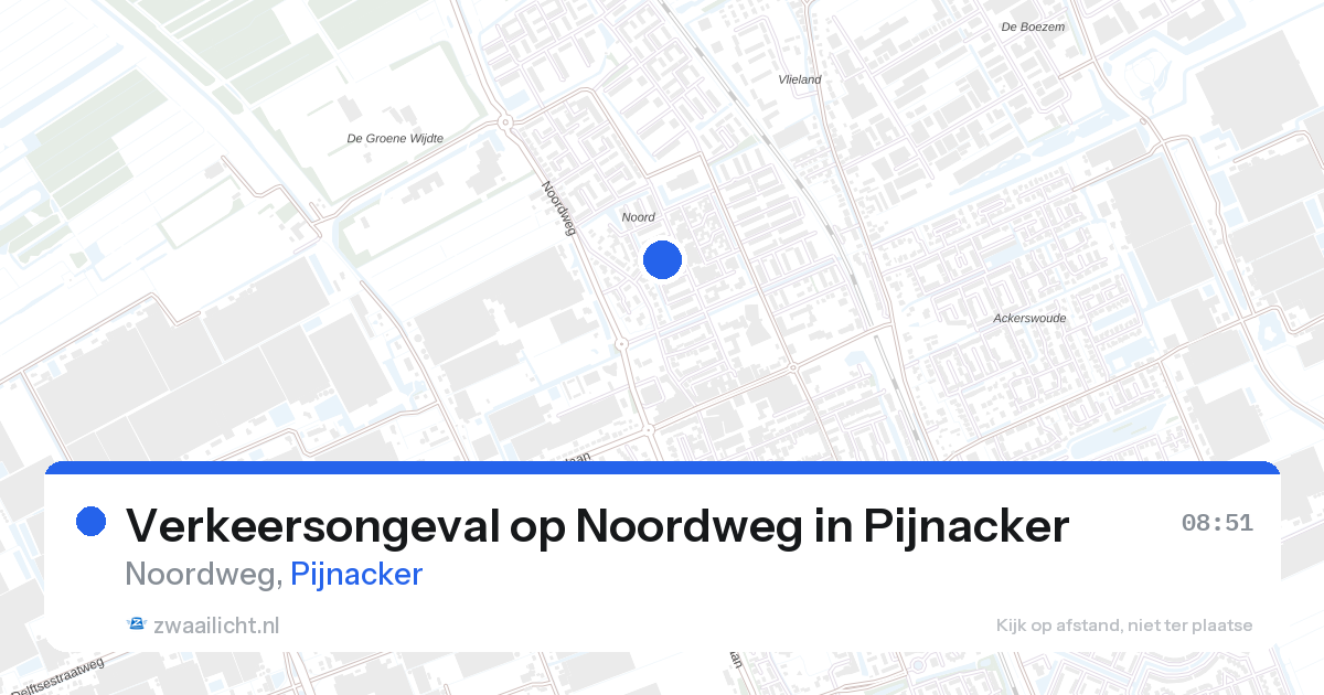 Verkeersongeval op Noordweg in Pijnacker — 13 mrt 2026