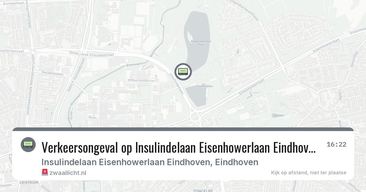 Verkeersongeval op Insulindelaan Eisenhowerlaan Eindhoven in Eindhoven — 29 jan 2026