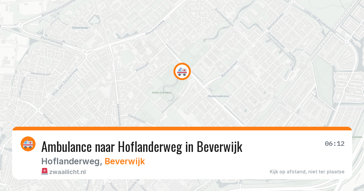 Ambulance naar Hoflanderweg in Beverwijk — 7 apr 2026
