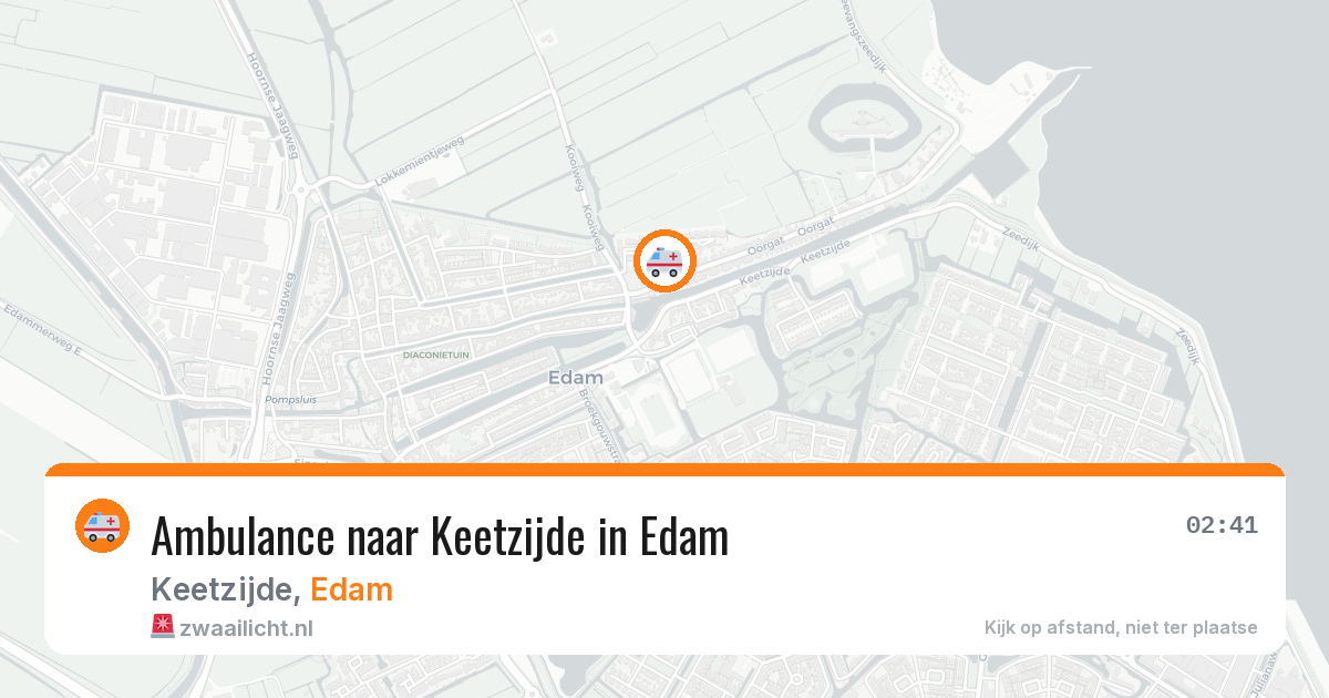 Ambulance naar Keetzijde in Edam — 20 apr 2026