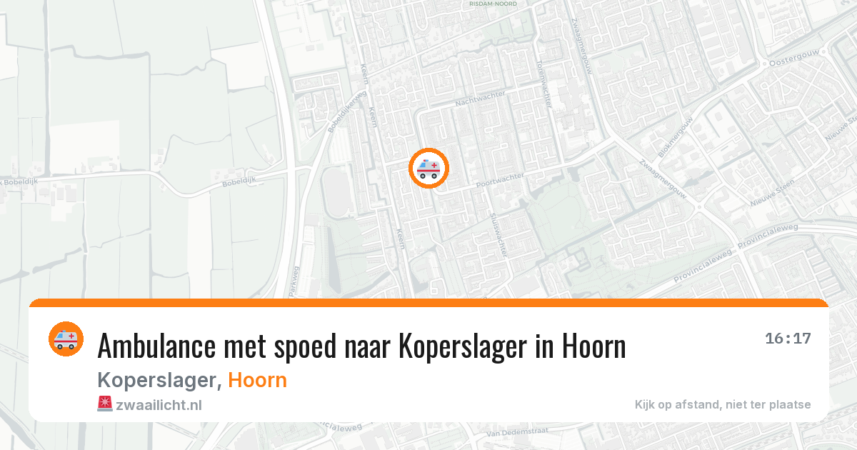 Ambulance met spoed naar Koperslager in Hoorn — 27 jan 2026