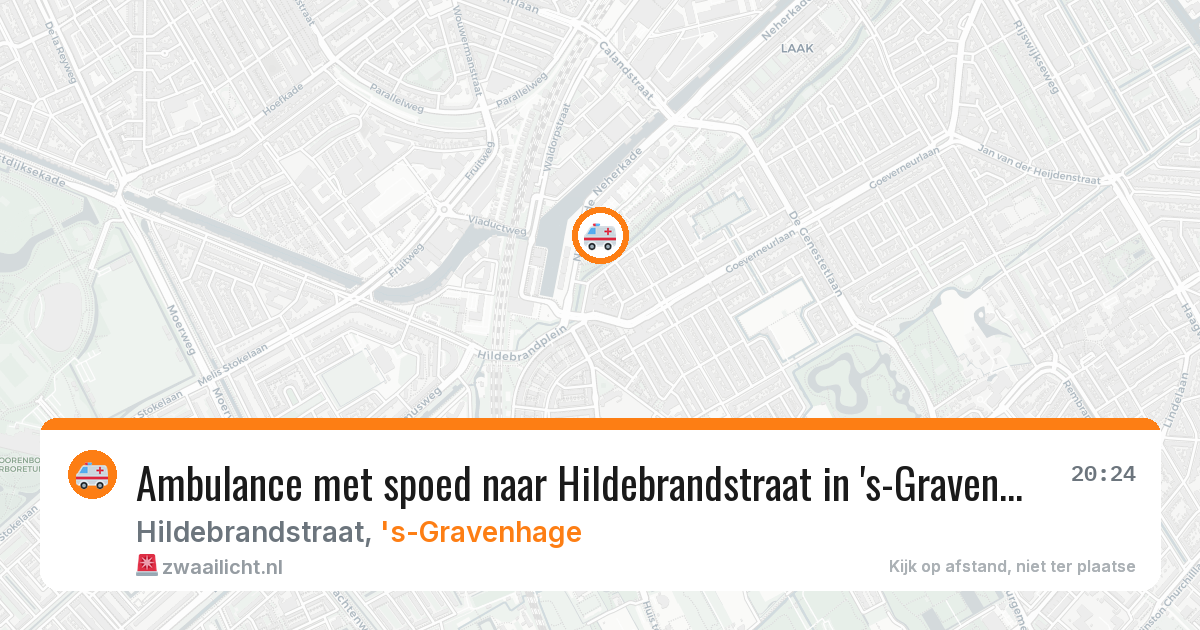Ambulance met spoed naar Hildebrandstraat in 's-Gravenhage — 29 jun 2026