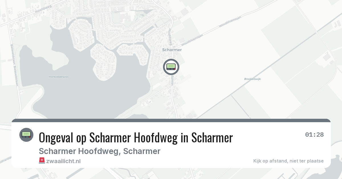 Ongeval op Scharmer Hoofdweg in Scharmer — 30 jan 2026