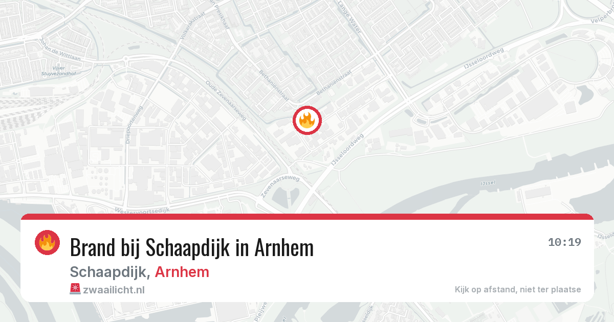 Brand bij Schaapdijk in Arnhem — 28 jun 2026