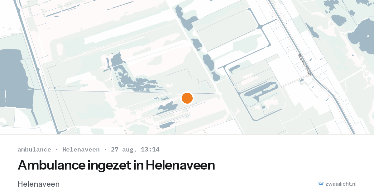 Ambulance ingezet in Helenaveen — 27 aug 2026