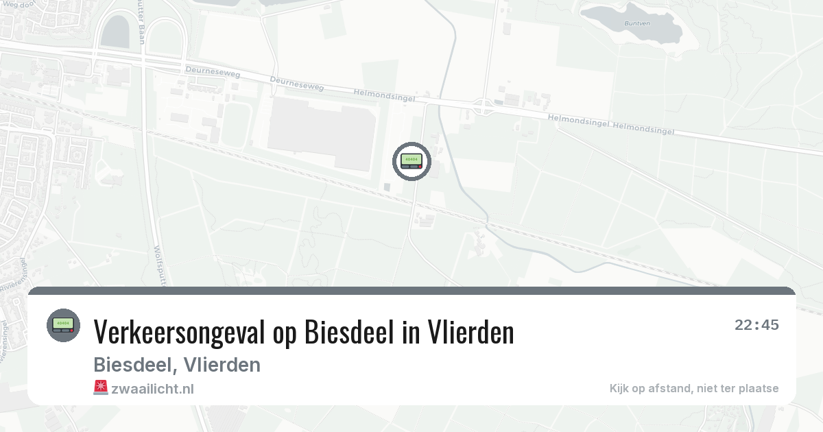 Verkeersongeval op Biesdeel in Vlierden — 28 jan 2026