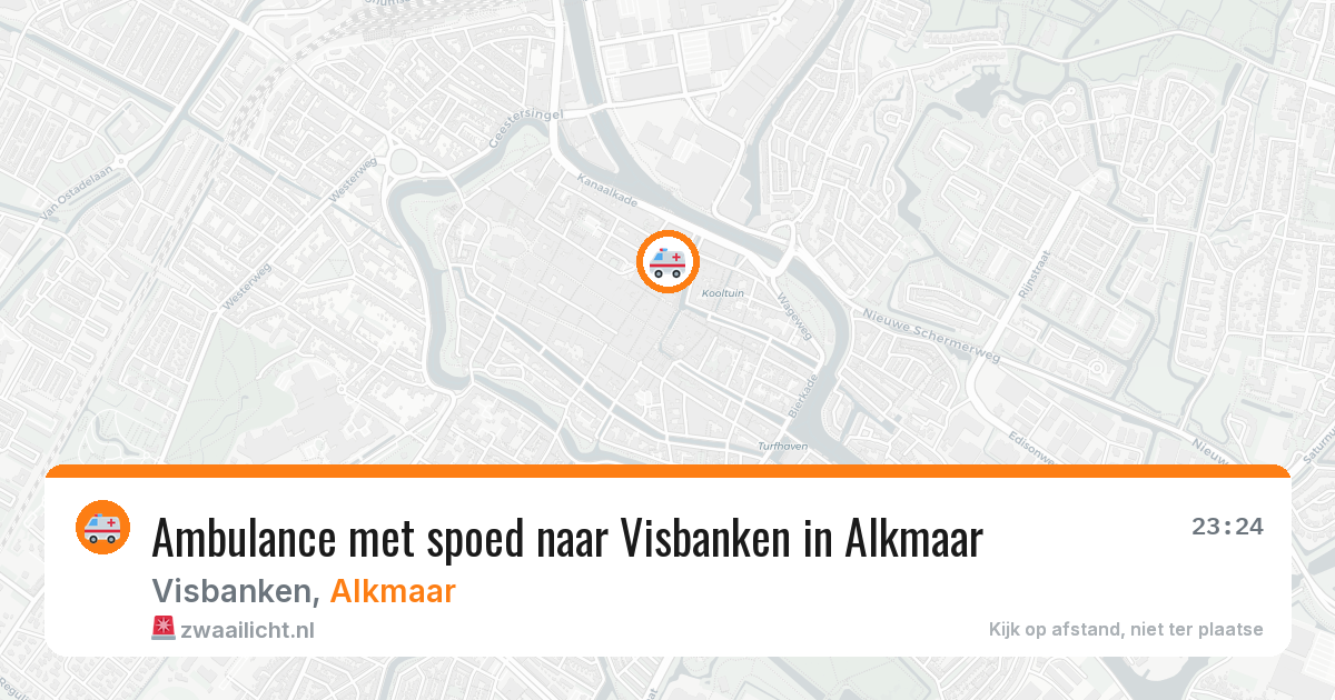 Ambulance met spoed naar Visbanken in Alkmaar — 22 mei 2026