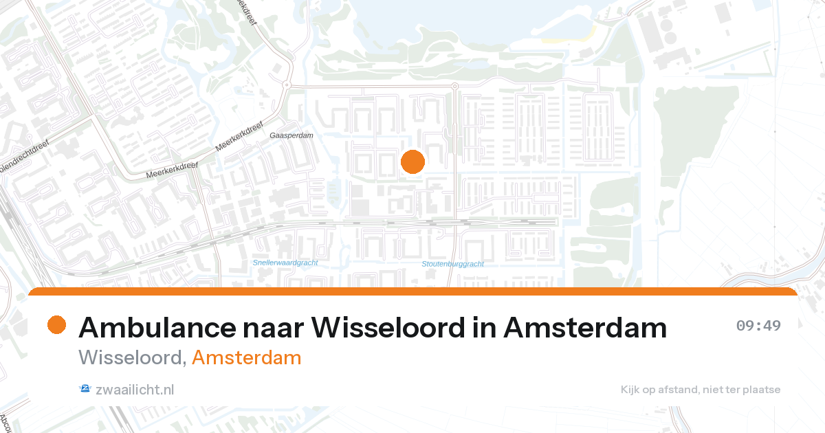 Ambulance naar Wisseloord in Amsterdam — 22 jun 2026