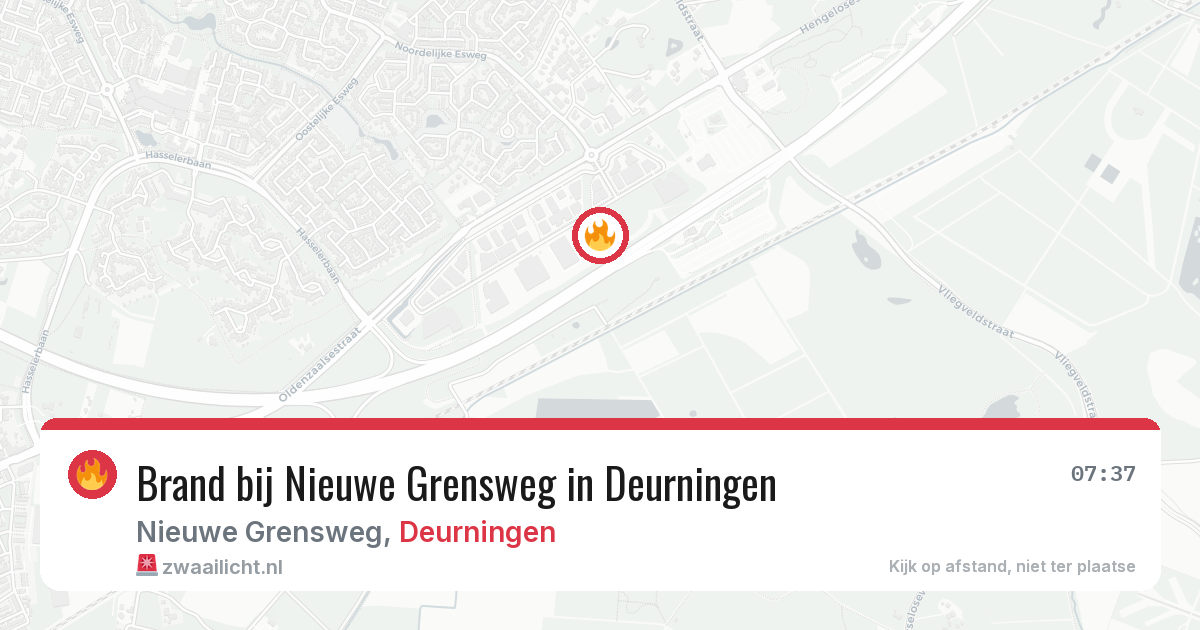 Brand bij Nieuwe Grensweg in Deurningen — 4 aug 2026