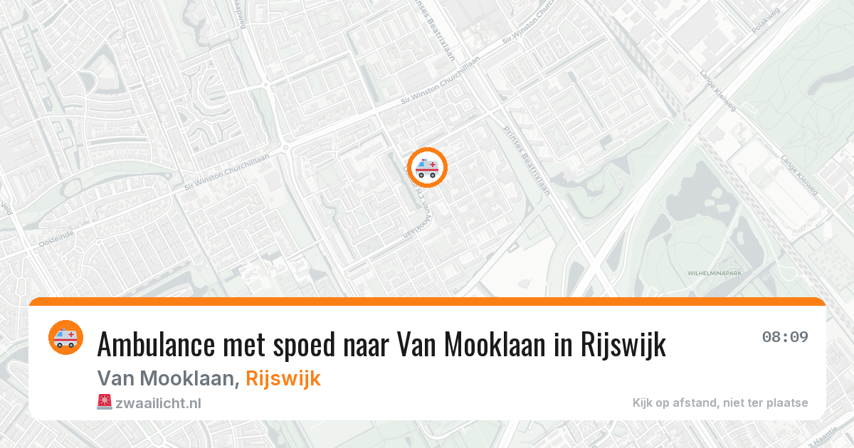 Ambulance met spoed naar Van Mooklaan in Rijswijk — 11 jun 2026