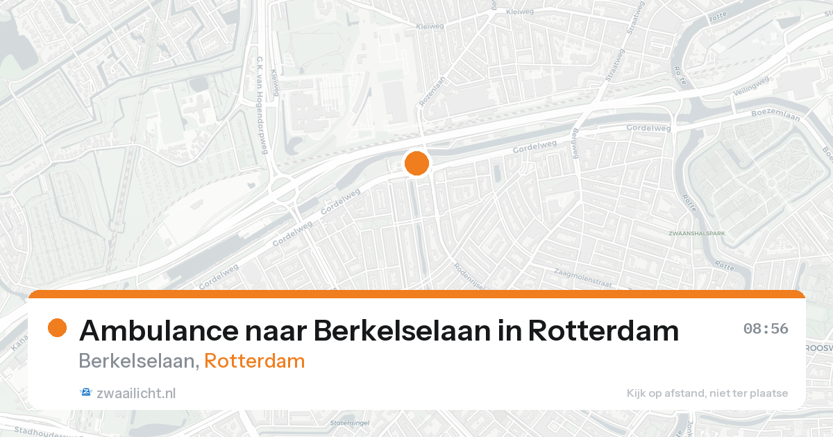 Ambulance naar Berkelselaan in Rotterdam — 31 jan 2026