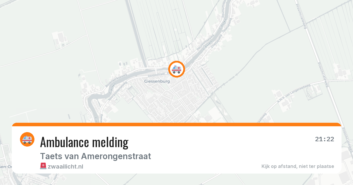 Ambulance melding — 4 mei 2026