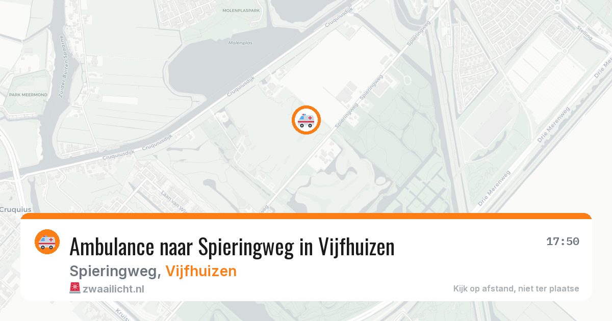 Ambulance naar Spieringweg in Vijfhuizen — 5 apr 2026