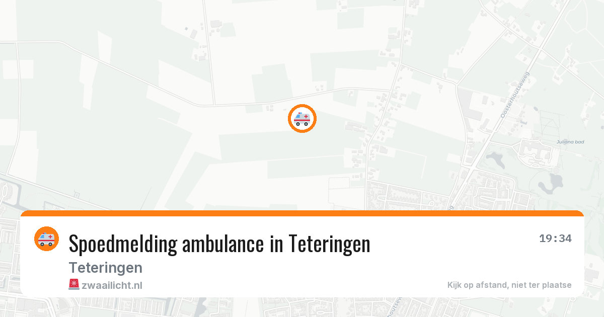 Spoedmelding ambulance in Teteringen — 14 aug 2026