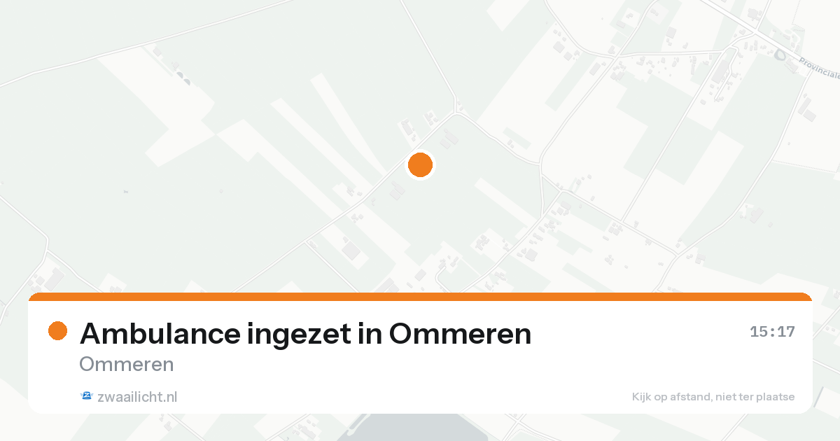 Ambulance ingezet in Ommeren — 20 aug 2026