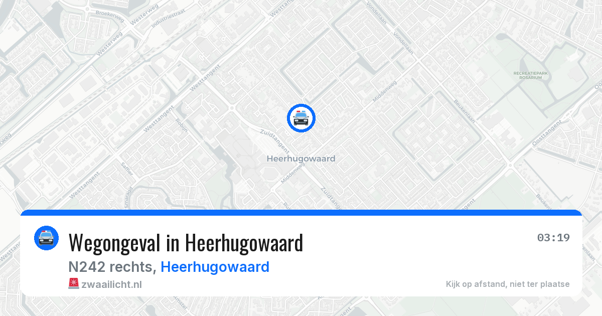 Wegongeval in Heerhugowaard — 11 jun 2026