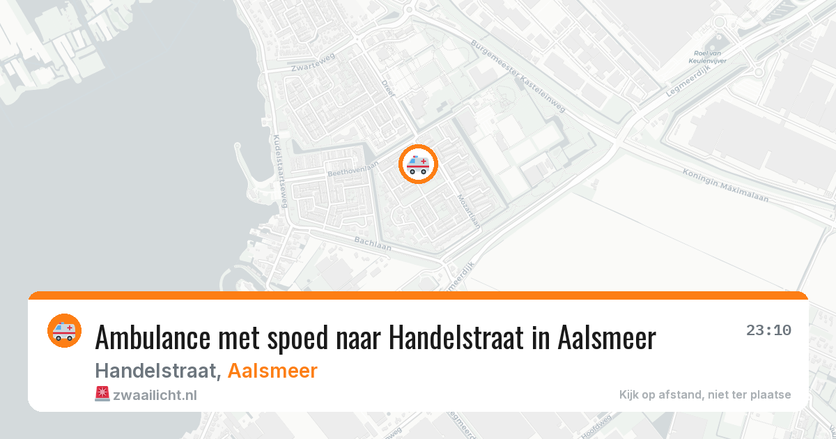 Ambulance met spoed naar Handelstraat in Aalsmeer — 8 apr 2026