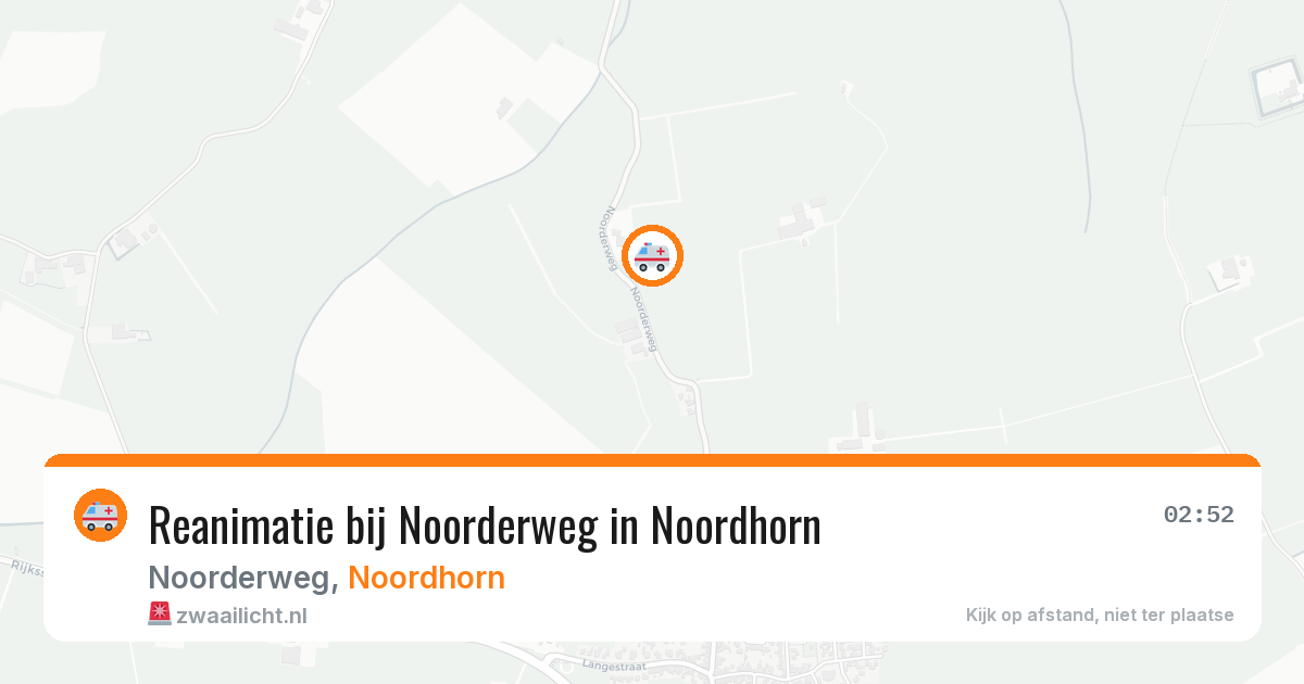 Reanimatie bij Noorderweg in Noordhorn — 17 feb 2026
