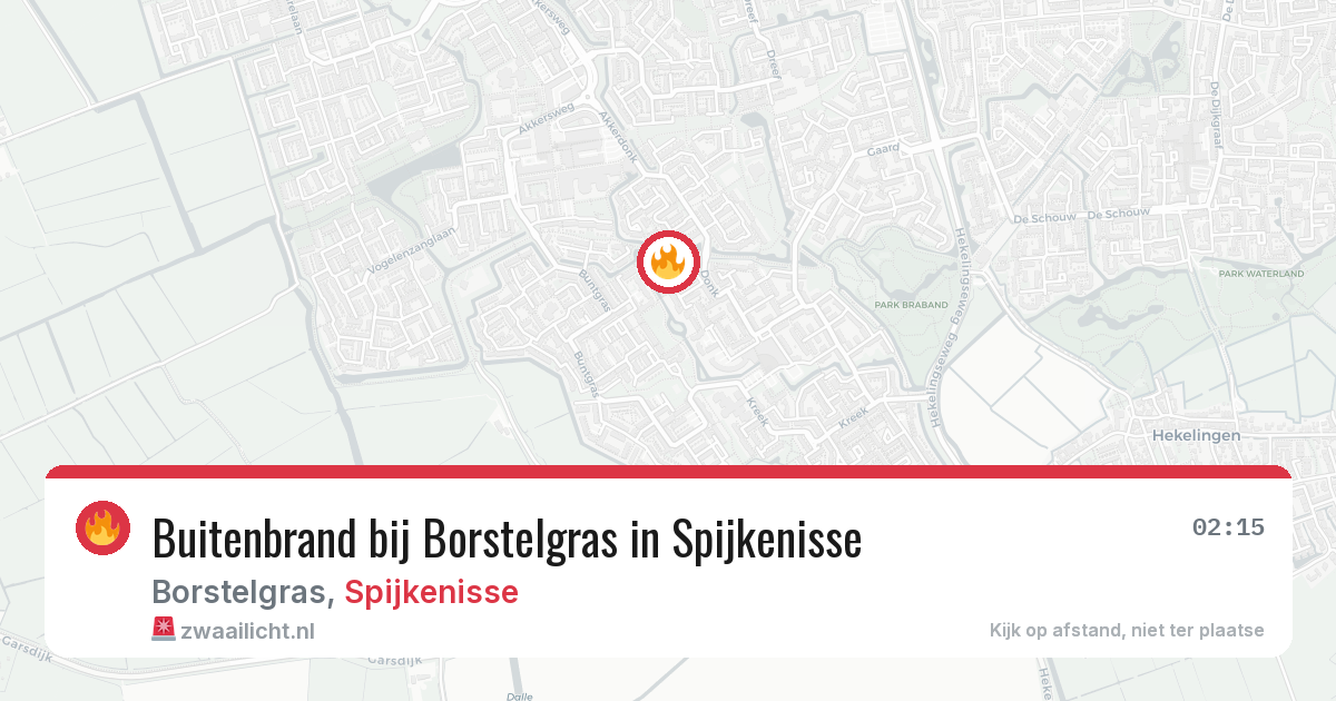 Buitenbrand bij Borstelgras in Spijkenisse — 5 jul 2026