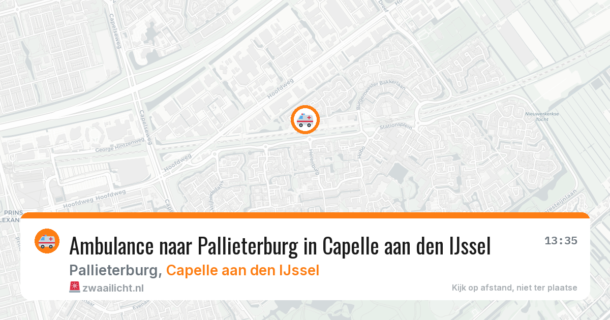 Ambulance naar Pallieterburg in Capelle aan den IJssel — 7 jul 2026