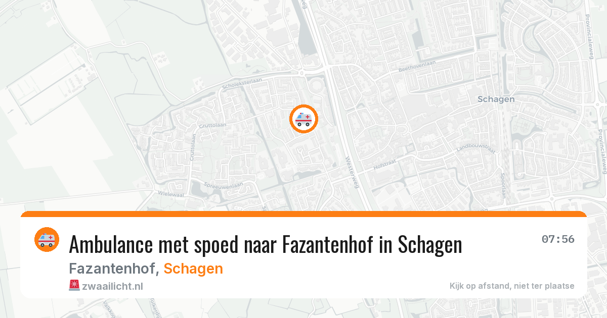 Ambulance met spoed naar Fazantenhof in Schagen — 30 mei 2026