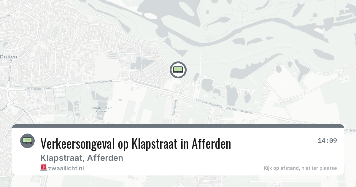 Verkeersongeval op Klapstraat in Afferden — 26 feb 2026