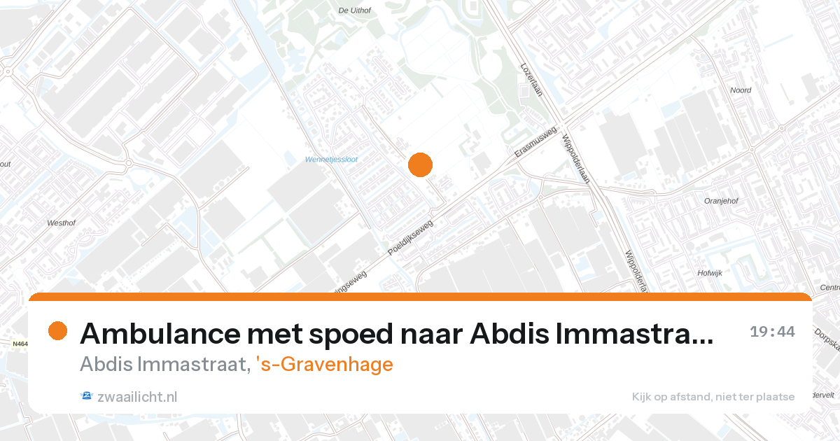 Ambulance met spoed naar Abdis Immastraat in 's-Gravenhage — 28 aug 2026