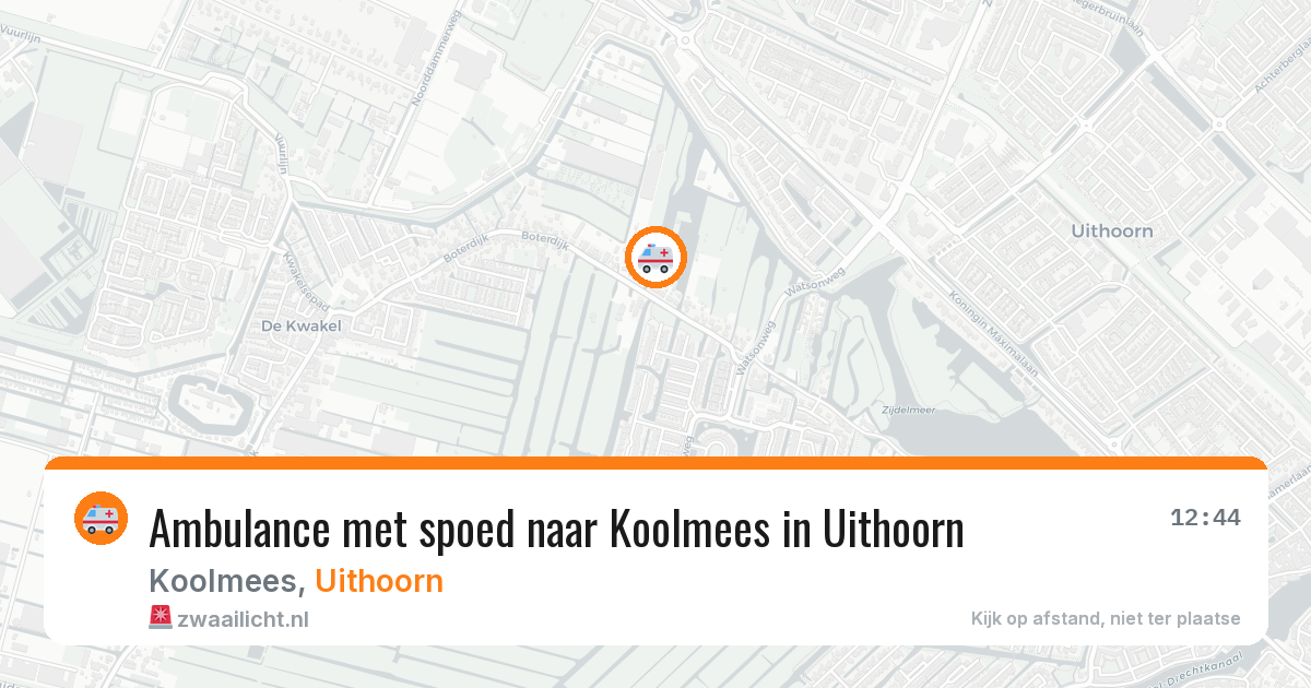 Ambulance met spoed naar Koolmees in Uithoorn — 12 jun 2026