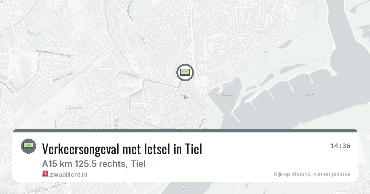 Verkeersongeval met letsel in Tiel — 2 jul 2026