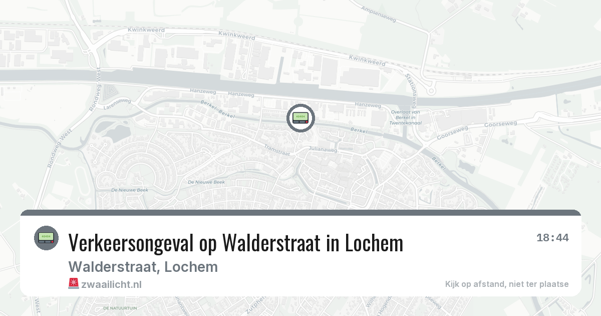 Verkeersongeval op Walderstraat in Lochem — 18 jun 2026