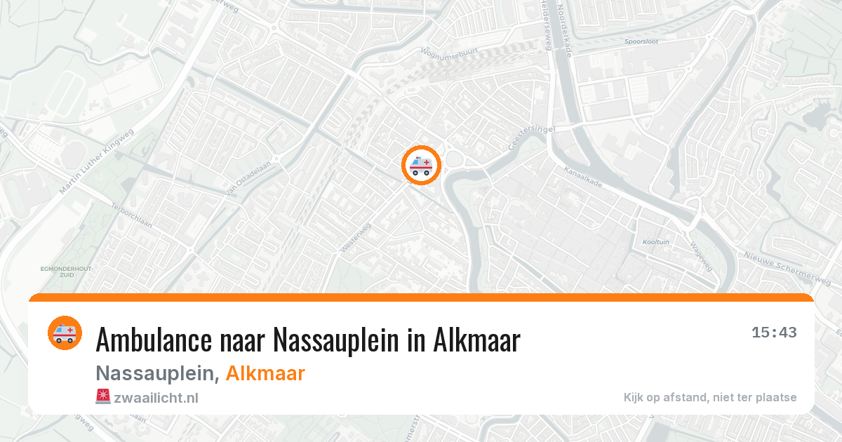 Ambulance naar Nassauplein in Alkmaar — 4 apr 2026