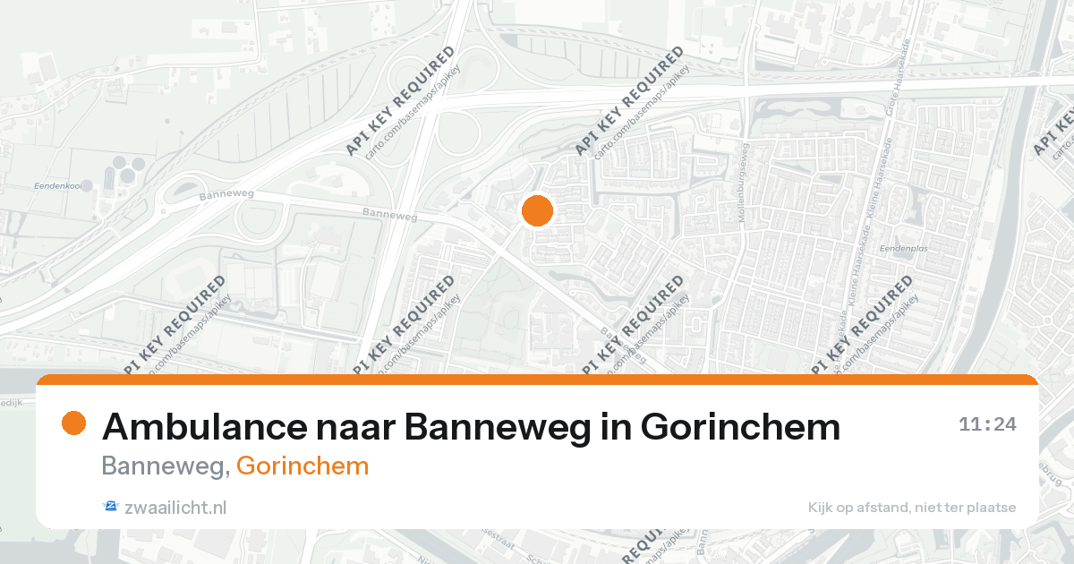 Ambulance naar Banneweg in Gorinchem — 26 aug 2026