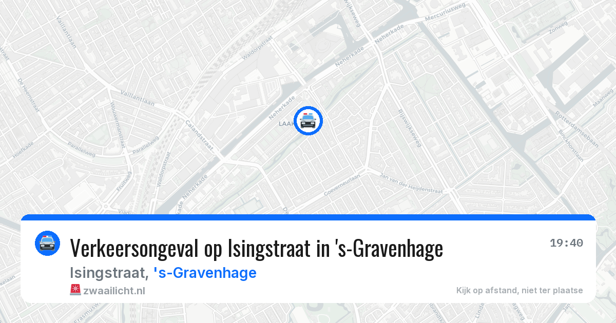 Verkeersongeval op Isingstraat in 's-Gravenhage — 1 jun 2026