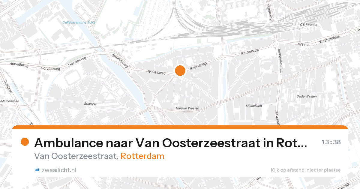Ambulance naar Van Oosterzeestraat in Rotterdam — 27 aug 2026