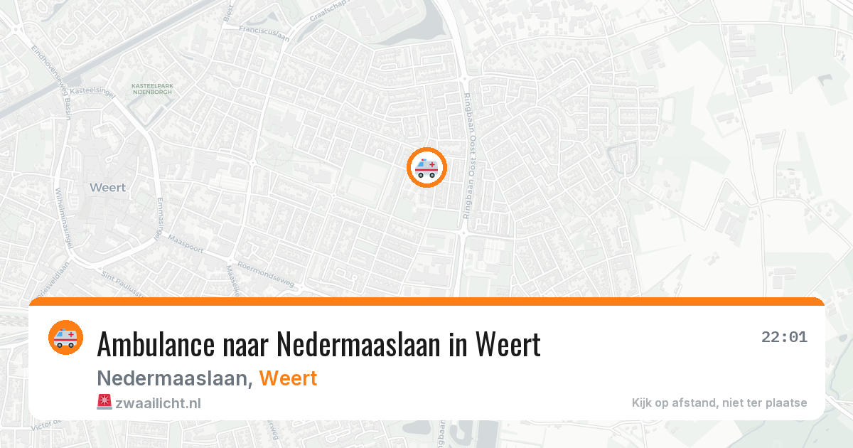 Ambulance naar Nedermaaslaan in Weert — 2 jul 2026