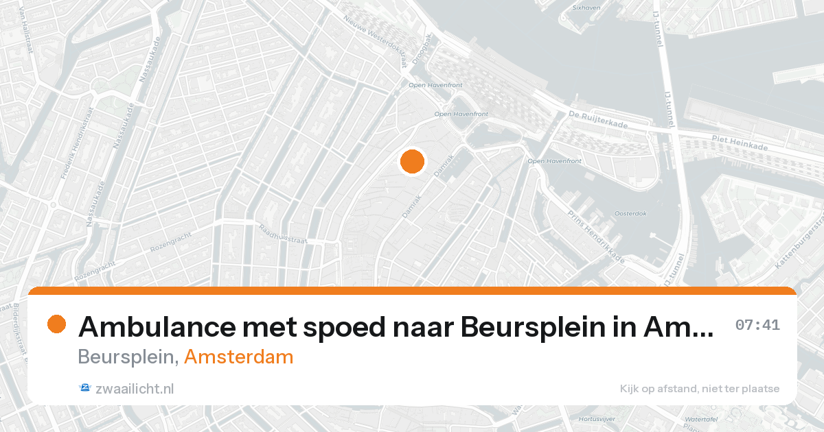 Ambulance met spoed naar Beursplein in Amsterdam — 31 jan 2026