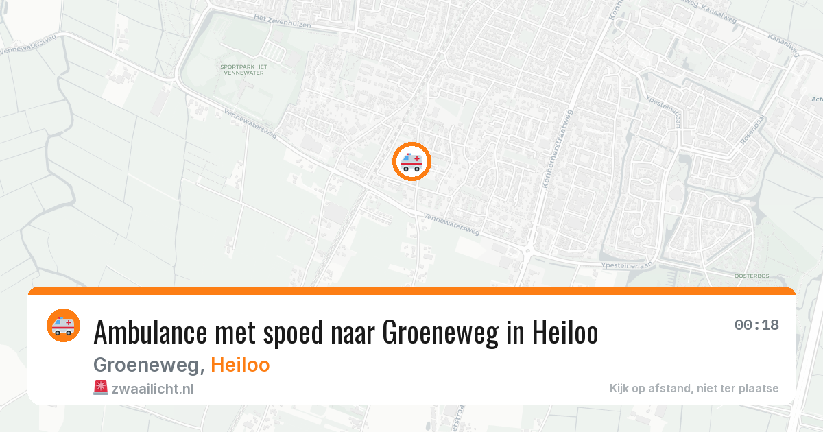Ambulance met spoed naar Groeneweg in Heiloo — 6 mei 2026