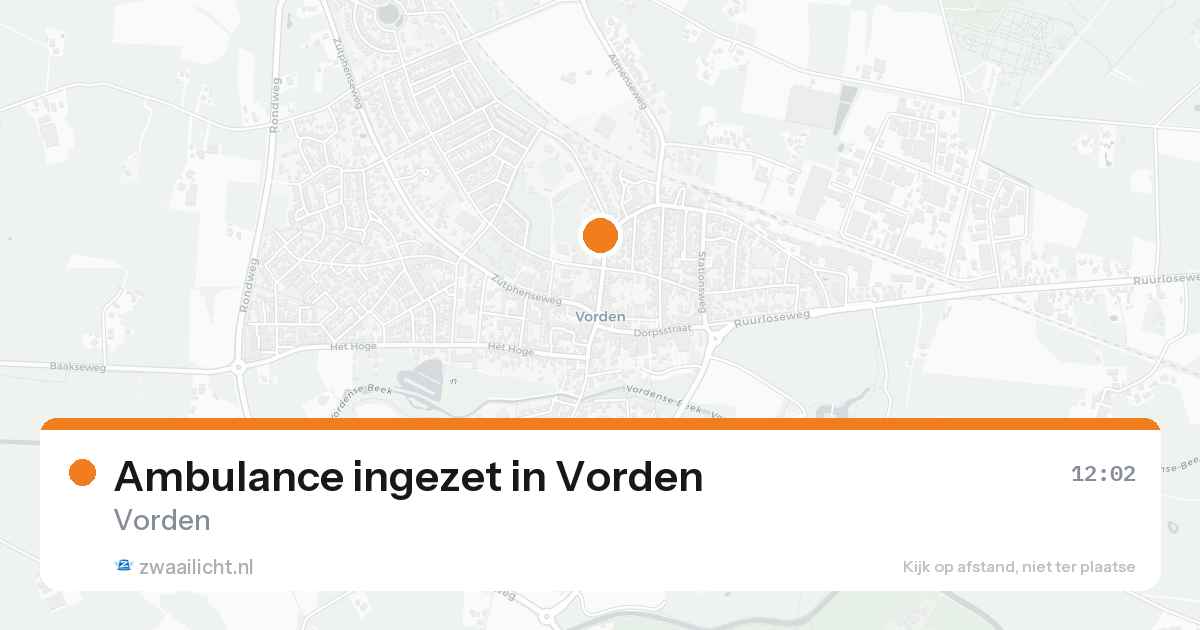 Ambulance ingezet in Vorden — 7 feb 2026
